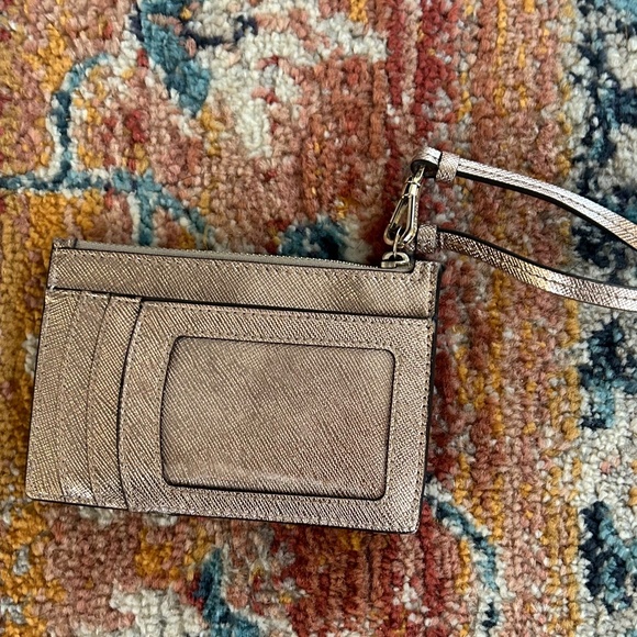 Kate Spade Spencer Rose Gold Small Slim Wallet Wristlet - Picture 2 of 5
